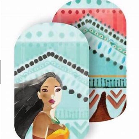 Jamberry nail wraps 2 sheets Pocohantas “Noble Princess” “Colors of the … - Picture 2 of 8